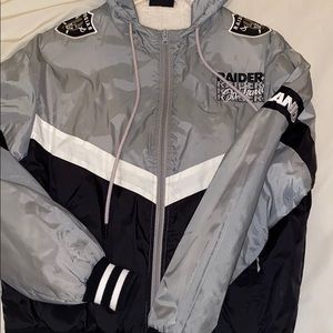 Raiders Furry Bomber Jacket